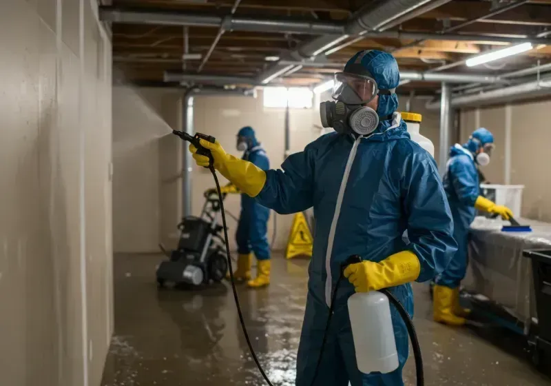 Basement Sanitization and Antimicrobial Treatment process in Lake Hamilton, FL